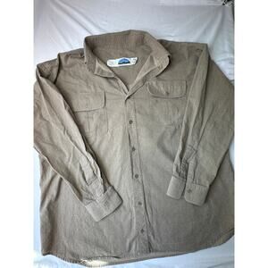 Vintage Gary Nesse Missoula MT 100% Cotton Long Sleeve Shirt Elk Logo 3XL